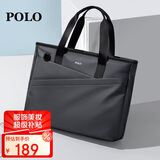 POLO商务公文包男士可扩容手提包14/15.6英寸电脑包单肩包礼物送男友