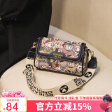 北包包原创迷你圆筒包包新款休闲斜挎包小众百搭单肩包女520情人节礼物 蓝色