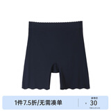 纤莉秀大码女装防走光不卷边安全裤丝滑轻薄无痕裸感打底裤春新款1730 黑色 2XL
