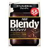 AGFBlendy深度烘焙冰水速溶咖啡意式浓缩110g提神日本原装进口