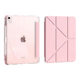 奥思妙适用ipad保护壳2025新款11代10/9保护套ipadair7/6/5平板pro带笔槽4苹果防弯6摔10.2寸8轻薄3十y折 面盖可吸附【Y+3折-粉色】送钢化膜 2025款ipad第11代