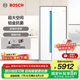 博世（BOSCH）冰箱637升超大容量对开门双开门变频家用电冰箱 制冷双循环 铂金抗菌 专属鲜润空间 支持国家补贴 希腊白（K2A99E120C）