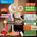 华凌美的【智能语音】空气循环扇家用电风扇大风力交流定频卧室遥控台式落地扇轻音节能桌面WH-FGA2401