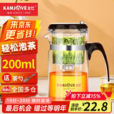 金灶（KAMJOVE） 飘逸杯茶道杯耐热玻璃茶壶套装泡茶壶茶具玲珑杯花茶壶泡茶器 TP-120（200ml）