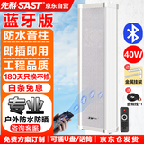 先科（SAST）40W户外无线蓝牙防水音柱室外挂墙壁挂式音响功放喇叭套装音箱学校操场会议广播店铺音乐 主机