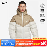 耐克NIKE羽绒服男短款WR 650-D FLD外套FB8178-247美拉德卡其XL