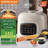 苏泊尔（SUPOR）【国家补贴】鲜呼吸系列电压力锅5L 全自动智能预约 双胆4-6人电饭煲电炖锅高压锅SY-50FC5088Q
