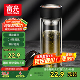 富光男女士双层玻璃杯 支持团购经典简约304茶隔水杯子便携创意泡茶杯