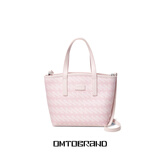 OMTO黑松露托特包女25年大容量单肩包上班通勤手提包电脑包女元旦礼物 樱花粉【mini号】可装五折伞