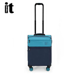 LUGGAGE IT英国itluggage行李箱铝拉杆万向轮超轻便大容量密码锁登机旅行箱 卡普里微风/裙蓝色1519铝拉杆 18英寸