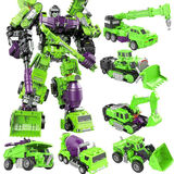 卡卡鸭变形玩具大力神合体型金刚工程车正版机器人男孩模型手办