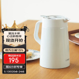 虎牌（TIGER）保温壶 304不锈钢时尚简约保温壶PWO-A12C-W 白色1.2L