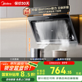 美的（Midea）抽吸排油烟机 家用侧吸式吸油烟机 排烟机 厨房脱排烟机CXW-200-J30国家补贴立减15%可配燃气灶