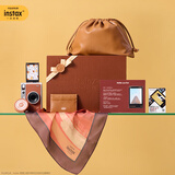 INSTAX富士instax立拍立得 一次成像相机 mini Evo棕 【艺术新生】礼盒套装 