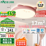 雷士（NVC）LED照明吸顶灯儿童房卧室可爱全光谱护眼灯卡通龙猫粉色包安装