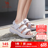 骆驼（CAMEL）魔术贴撞色沙滩凉鞋女运动休闲鞋子 K23M16L2002 薰衣草紫 38