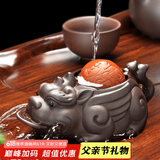 唐丰紫砂茶宠财源滚滚金蟾茶具茶盘摆件喷水寄宝金蟾茶桌配件 财源滚滚茶宠（宇辉同行同款）