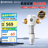 滨特尔（pentair）前置过滤器大通量家用全屋自来水管道40μm过滤器9吨/H大流量水驱涡轮+反冲洗刮洗净水器 【高性价比】6T/H大流量B140