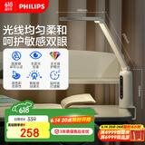 飞利浦（PHILIPS）护眼台灯家用国AA级全光谱学生卧室阅读学习台灯轩坦ECO纯夹子版