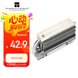 Thermalright(利民) HR-09 2280 M.2 SSD固态硬盘散热器全电镀回流焊AGHP热管 2280规格 双层硅胶片