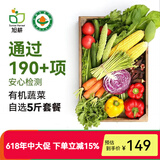 旭耕 有机蔬菜5斤5-8种自选套餐 有机健康轻食生鲜蔬菜礼盒顺丰空运 5斤自选5-8种