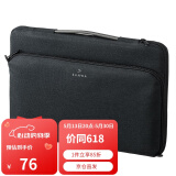 SANWA SUPPLY 苹果电脑包手提 macbookpro内胆包 笔记本包 毛绒内胆专利护角 黑色 12英寸