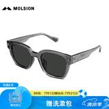 MOLSION陌森潮流太阳镜女2025明星同款大框墨镜男方框偏光MS3129&MS3128 MS3129C11透灰框+灰色片 偏光