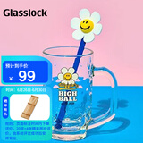 Glasslock&wigglewiggle联名玻璃杯女生水杯高颜值创意卡通杯赠搅拌棒410ml
