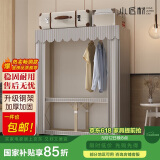 小匠材布衣柜简易衣柜免安装衣橱加粗钢管衣柜出租房多功能收纳110
