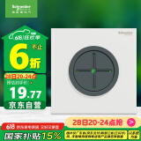 施耐德电气穿线面板 空白面板带出线孔 86型暗装引线面板 境尚系列 纯境白