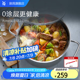 WMF福腾宝不锈钢复底煮锅汤锅两用炖锅蒸锅蒸笼 燃气电磁炉通用 ASTORIA汤锅 24cm 5.7L