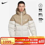 耐克NIKE羽绒服男短款WR 650-D FLD外套FB8178-247美拉德卡其XL