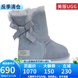 UGG美版 女士防泼水防污涂层雪地靴经典贝莉短靴 1016501 AFG-灰雾色 37