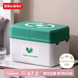 JEKO&JEKO家庭医药箱大号大容量家用药箱药品收纳盒药盒 绿色