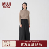 无印良品（MUJI）女式 灯芯绒 A字裙 长半身裙女秋冬款裙子 美拉德BE09CC3A 深灰色 XL (165/74A)