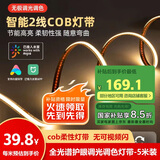 佼佼者（JIAOJIAOZHE）智能cob灯带双色温语音无极调光客厅双眼皮吊顶线形灯接入米家APP