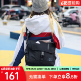 ACROSS邮差包男士斜挎包上班通勤包学生大容量单肩包旅行挎包女相机包包 黑色