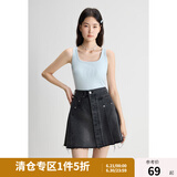 独束微胖M大码女装气质时尚百搭显瘦修身可外穿背心吊带24DY82854 天蓝色 XL (尺码：3)