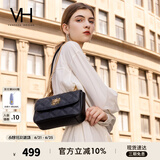 VANESSA HOGAN VH包包女包茵然软包2025夏季轻奢链条单肩斜挎包生日礼物送女友 黑色