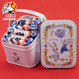 大白兔奶糖 148g  原味喜糖送朋友同学生日礼物糖果 气球兔子铁盒