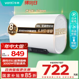 华帝（VATTI）国家补贴50升电热水器超薄双胆扁桶3000w双管速热6.8倍增容出水断电 DDF50-i14201以旧换新