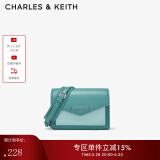 CHARLES&KEITH包包女包单肩包斜挎包信封包女生日礼物CK2-80680780-1 Teal蓝绿色 S