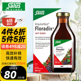 铁元SalusFloradix德国莎露斯铁元补铁铁剂产后女孕妇孕期缺铁维c 经典红版铁元口服液250ml *1