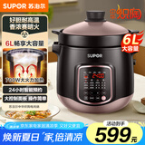 苏泊尔（SUPOR）电炖锅 电炖盅 家用6L煲汤锅煮粥燕窝炖盅多功能锅快炖砂锅炖汤锅专柜同款 DG60YC13