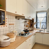 皮阿诺（PIANO）日式原木风厨房橱柜定制厨房橱柜灶台一体灶台家具全屋定制 预付金(咨询客服领5套方案)