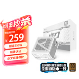 金河田（Golden field）额定550W战刀 白色台式电脑电源（铜牌认证/SCP短路保护/符合新国标/配白色主机方案）