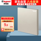 罗格朗（LEGRAND）开关插座面板 仕典米兰金系列无边框大面板空白面板