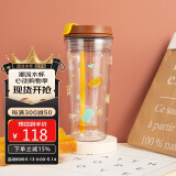 contigo康迪克塑料杯双饮口随行杯500ml悠闲下午茶HBC-DUA006