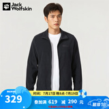 Jack Wolfskin狼爪抓绒衣男秋冬款户外抓绒外套防风保暖加厚抓绒内胆5032751 5032751-6000/黑色 3XL 185/112A