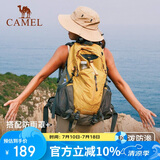 骆驼（CAMEL）山栖登山包户外专业背包男女运动双肩包大容量轻便徒步驼黄